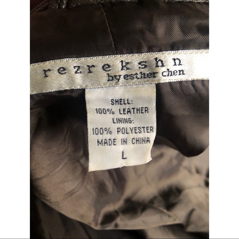 Dark Brown Authentic Leather Jacket - image 2
